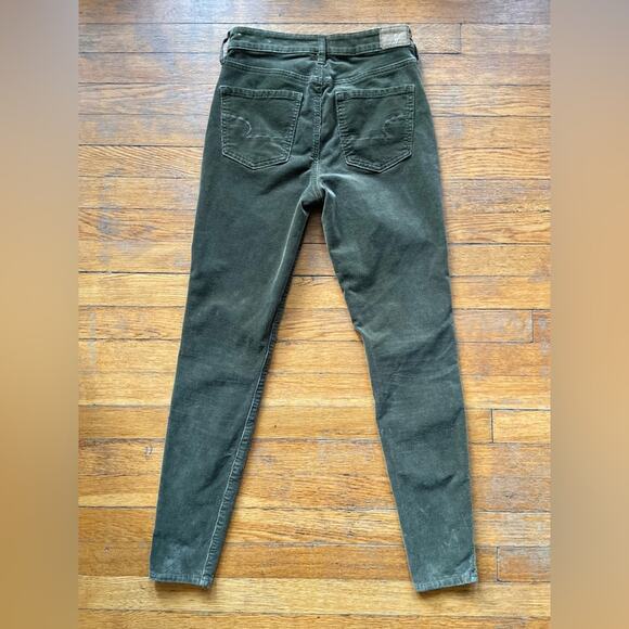 AMERICAN EAGLE Super Stretch Green Corduroy Hi-Rise Jeggings sz 4 (NWOT) - Picture 11 of 16